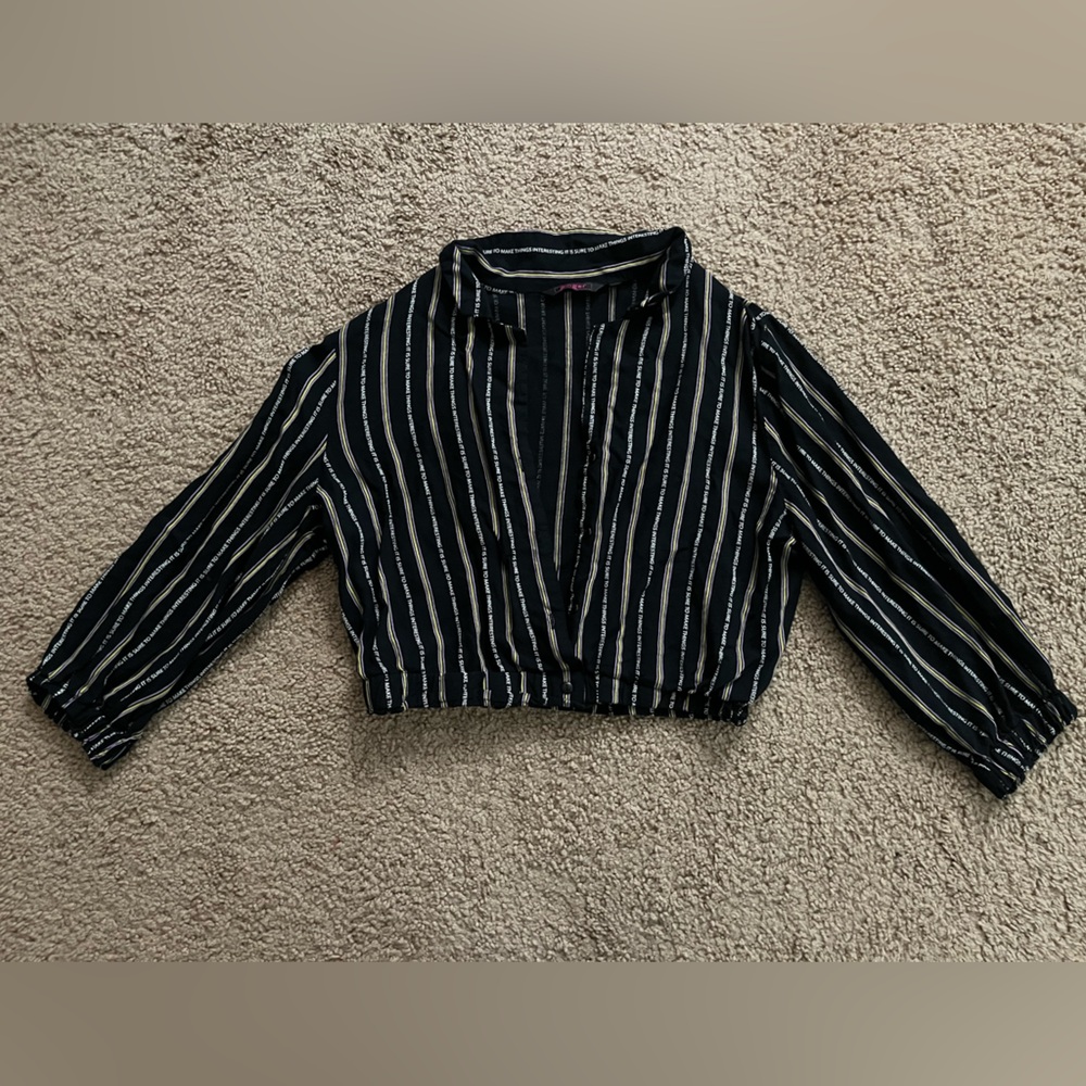 Striped Long Sleeve Blouse